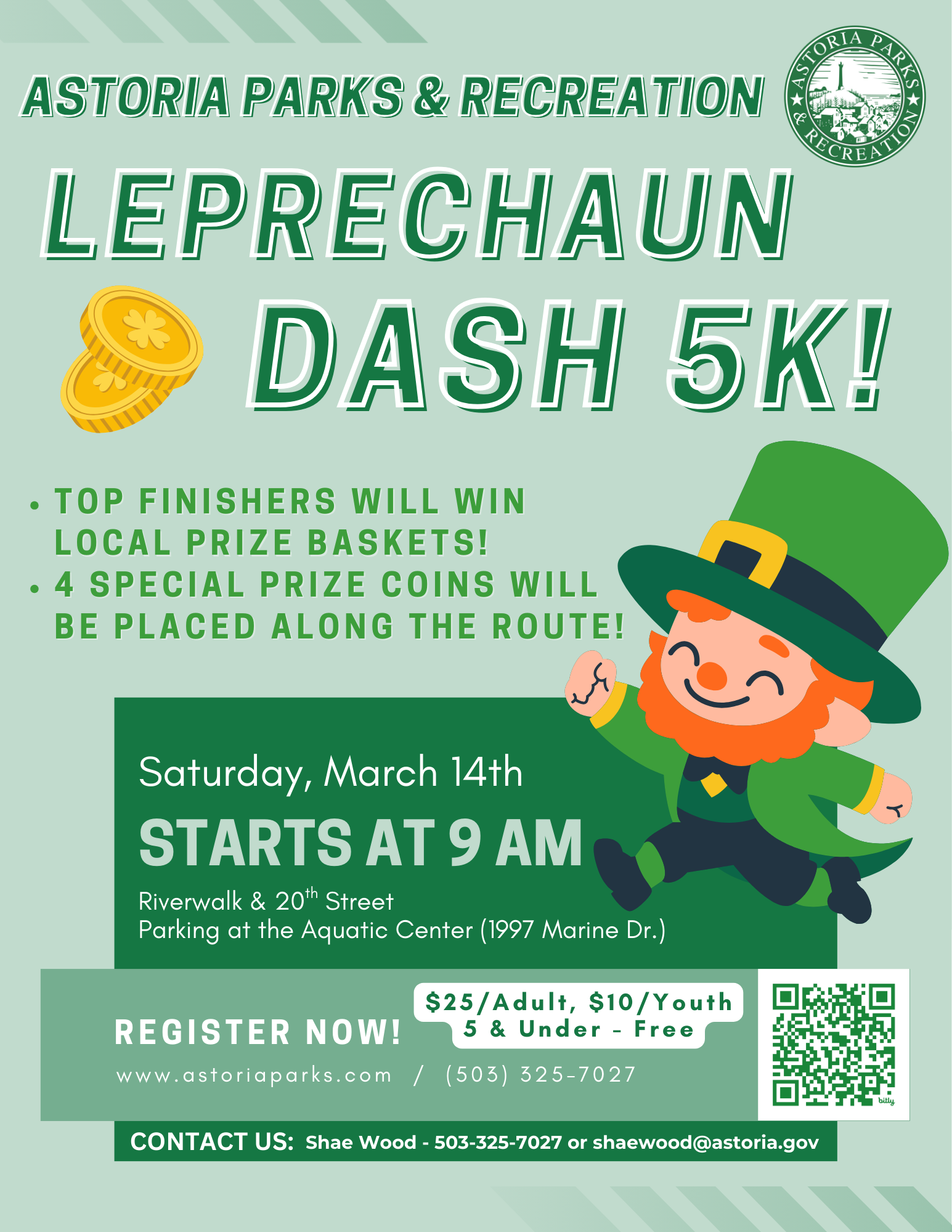 Leprechaun Dash 5K Flyer